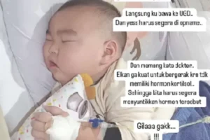 Balita dalam area Surabaya Dicekoki Penyelesaian Keras selama Setahun oleh Babysitter, Begini Kondisinya