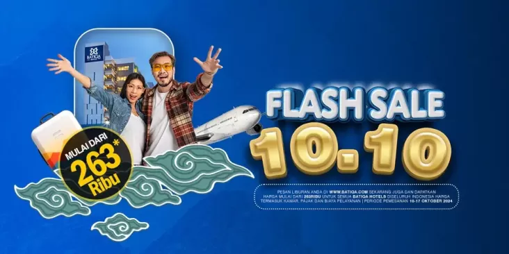 BATIQA Hotels Hadirkan Flash Sale 10.10: Dapatkan Kamar Superior Mulai dari Rp263.500!