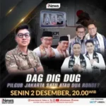 Saksikan Waktu petang Hal ini di AB+ DAG DIG DUG PILGUB JAKARTA SATU ATAU DUA RONDE? bersatu Abraham Silaban, Jam 20.00 WIB, cuma pada iNews