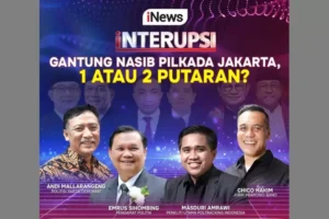 Saksikan Waktu senja Hal ini pada INTERUPSI GANTUNG NASIB PILKADA JAKARTA, 1 ATAU 2 PUTARAN sama-sama Bremana Tenaya, Nadya Valerie, Chico Hakim, Andi Mallarangeng, Jam 20.00 WIB, Live Hanya dalam area iNews